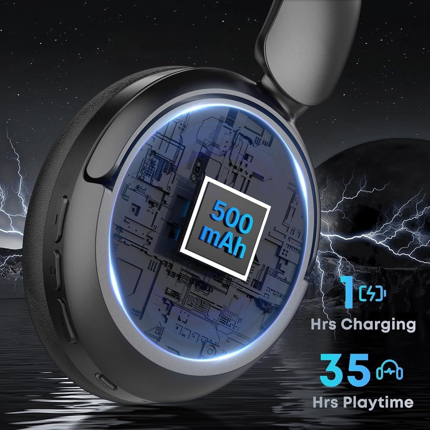 Auriculares Bluetooth, auriculares híbridos con cancelación activa...