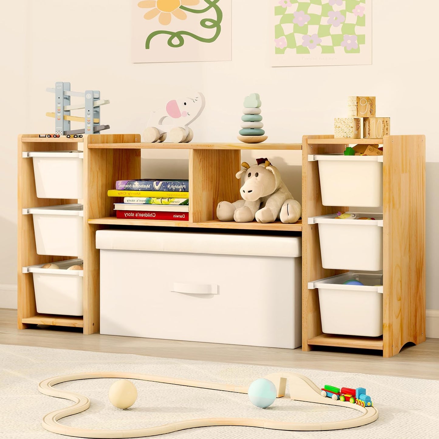 MallBest Estantería Montessori para Niños - 100% Madera de Pino Mac...