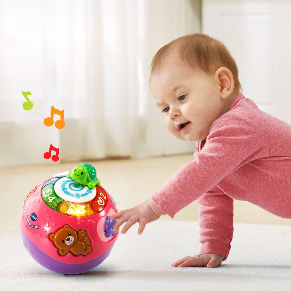VTech Wiggle and Crawl Ball, morado