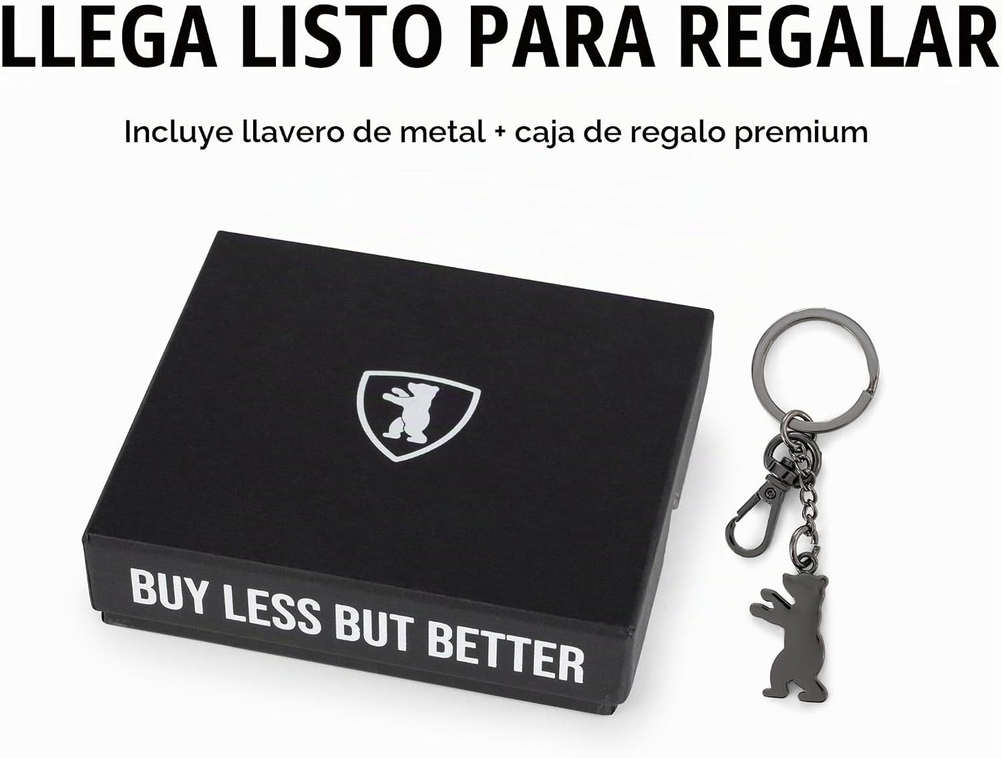 BERLINER BAGS Cartera pequeña de piel auténtica Palermo, caja de re...