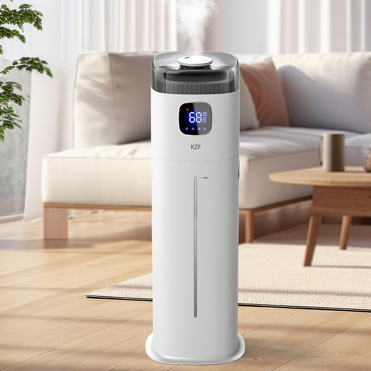 KZF Humidificador grande para dormitorio, humidificador ultrasónico...