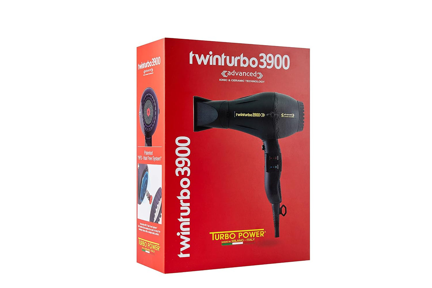 Turbo Power Twin Turbo 3900 - Secador de pelo avanzado - Negro