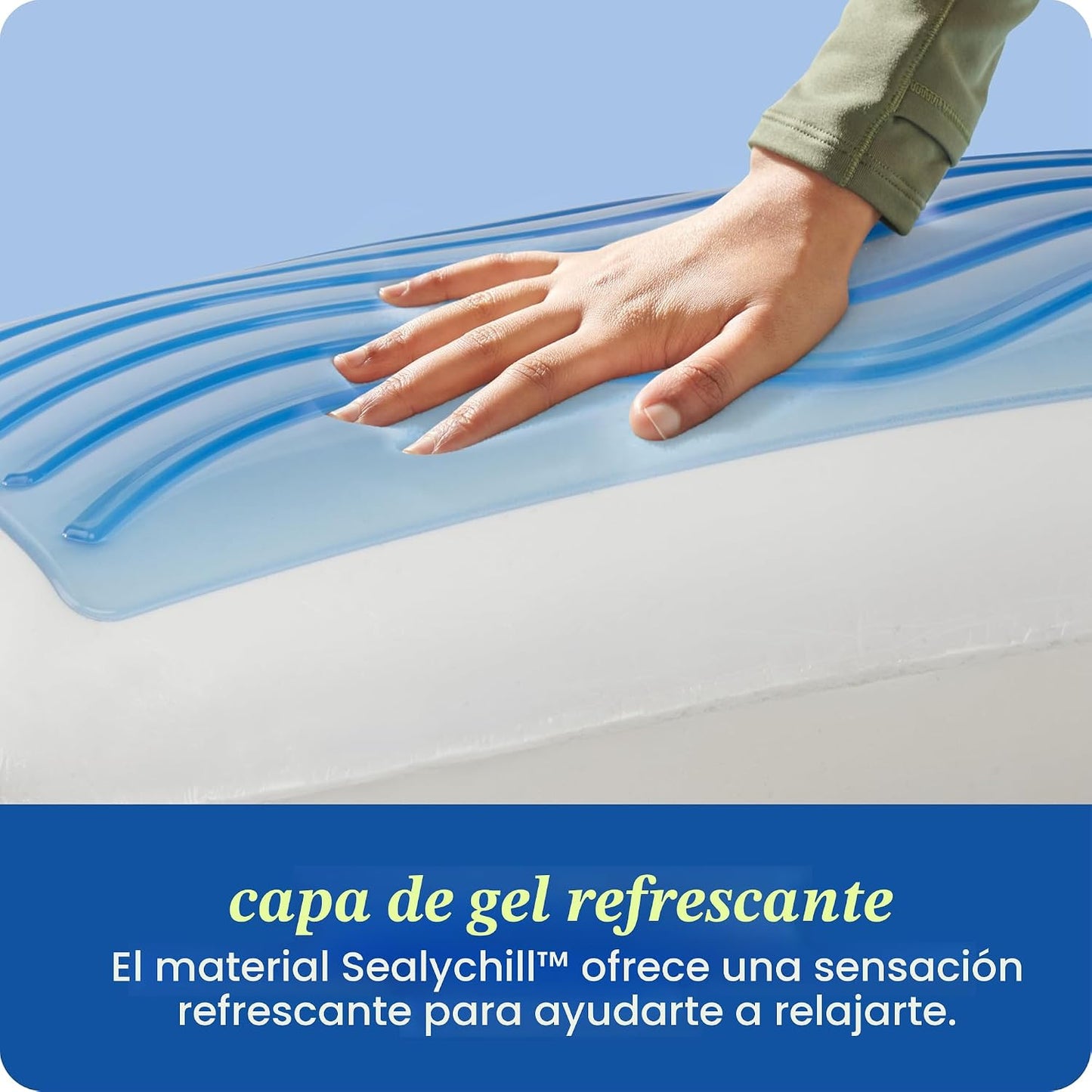Sealy Dreamlife - Almohada refrescante de espuma viscoelástica de t...
