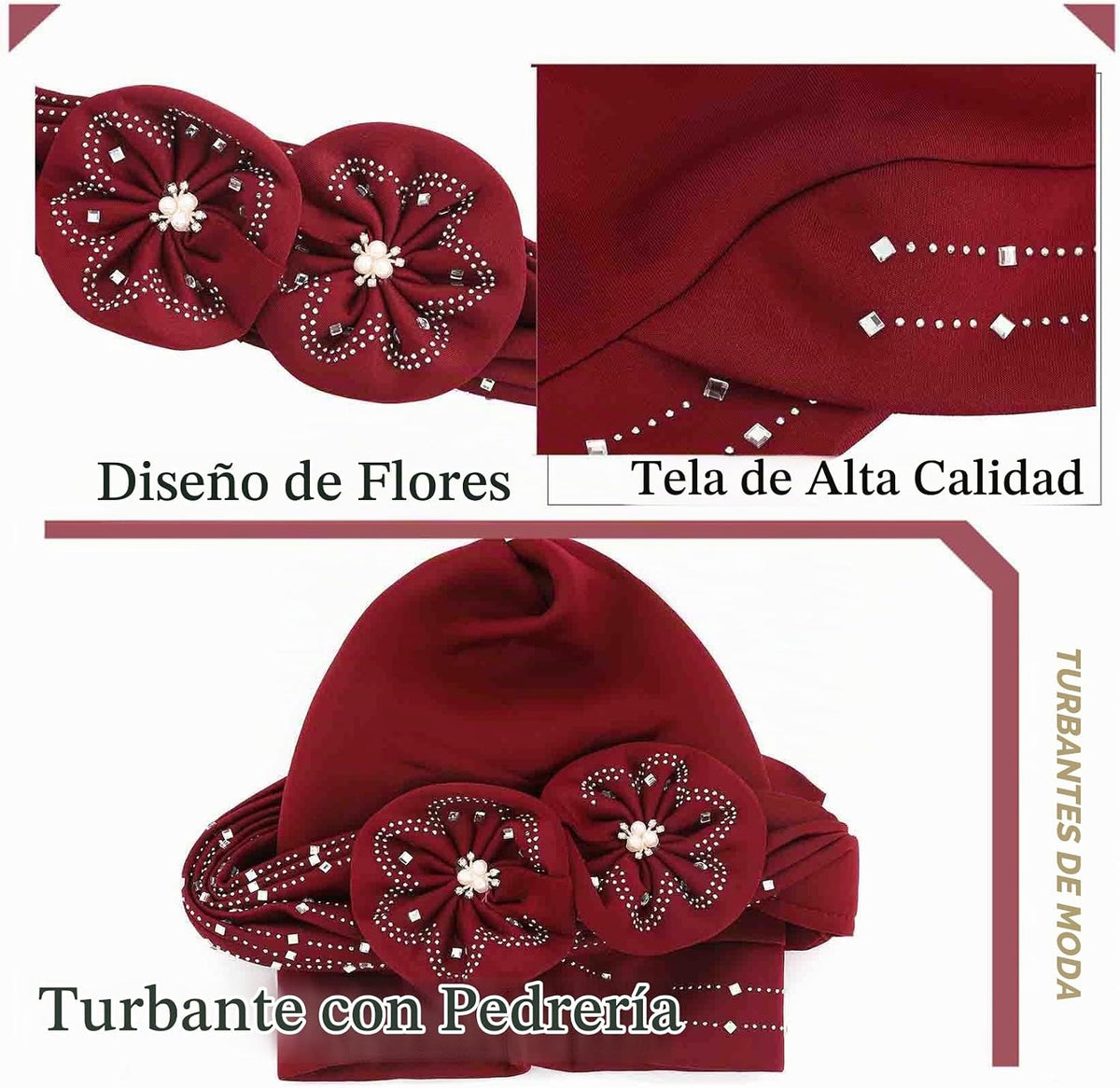 Woeoe Gorro Beanie Envolturas para la Cabeza Bufanda para la Cabeza...