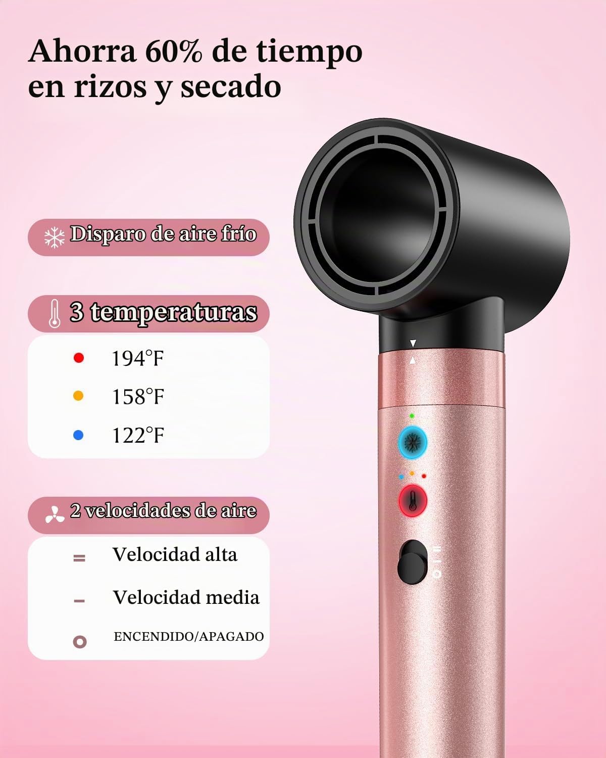 Brightup Estilizador de cabello de doble voltaje, 5 en 1, de alta v...