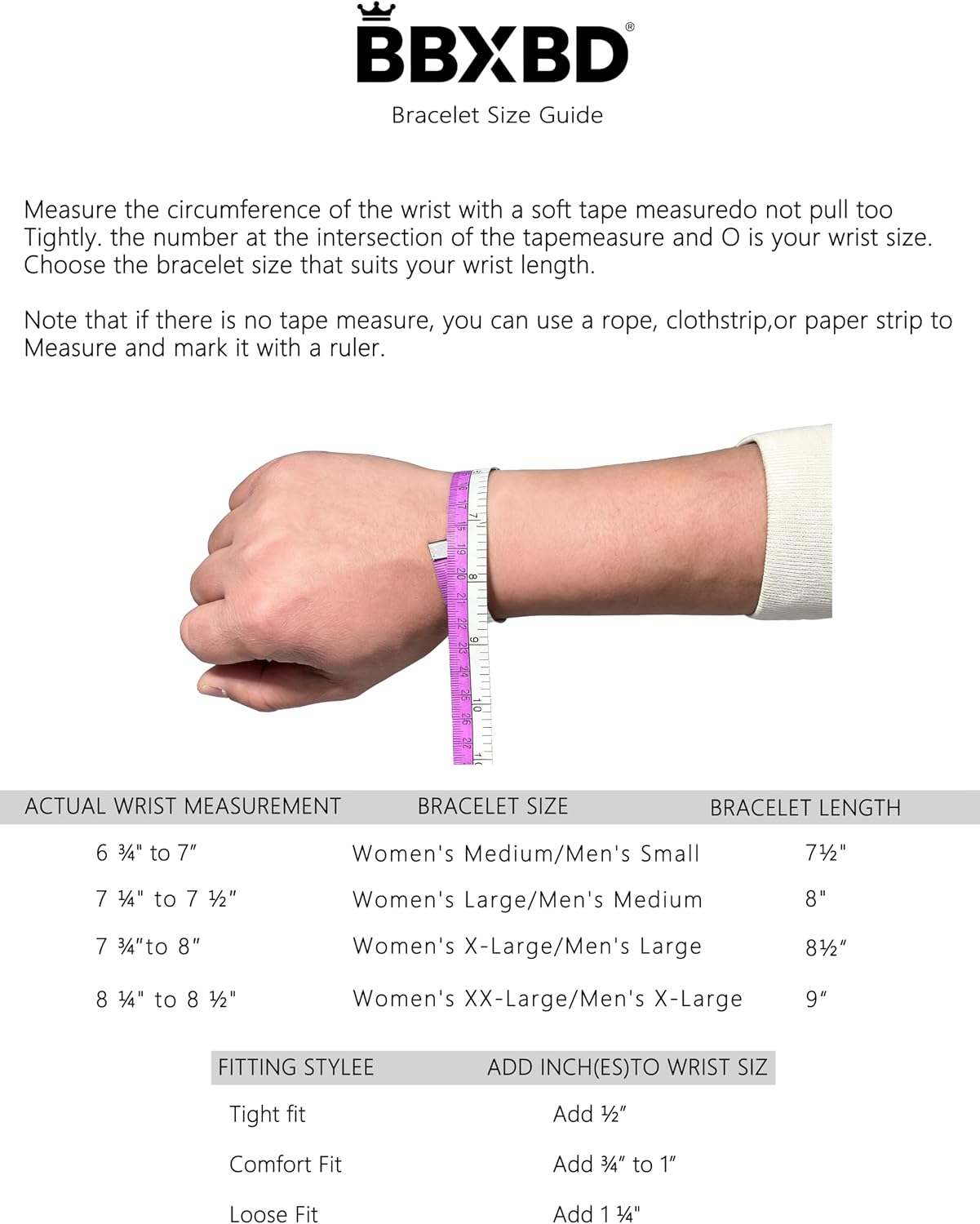BBXBD Pulsera de Cuerda para Hombre, Cuero con Hebilla de Acero Ino...