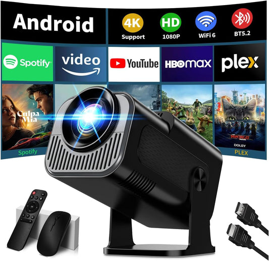 [Proyector 2026 actualizado] Mini proyector compatible con 4K 1080P...