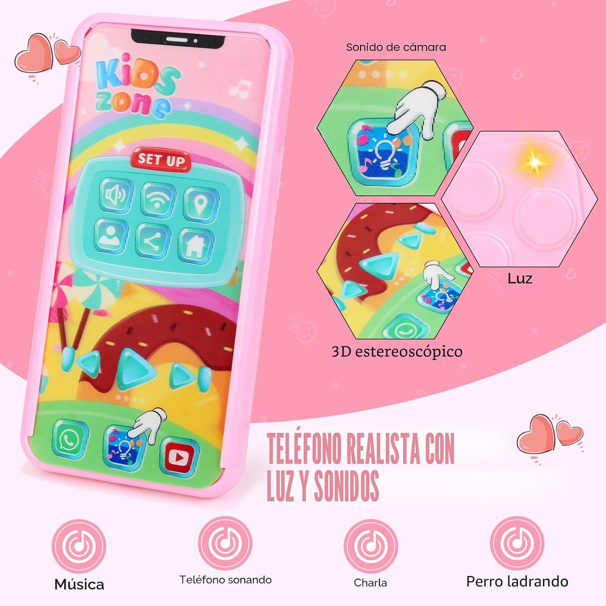 Bolso de juego de simulación para niñas pequeñas, bolso para niños...