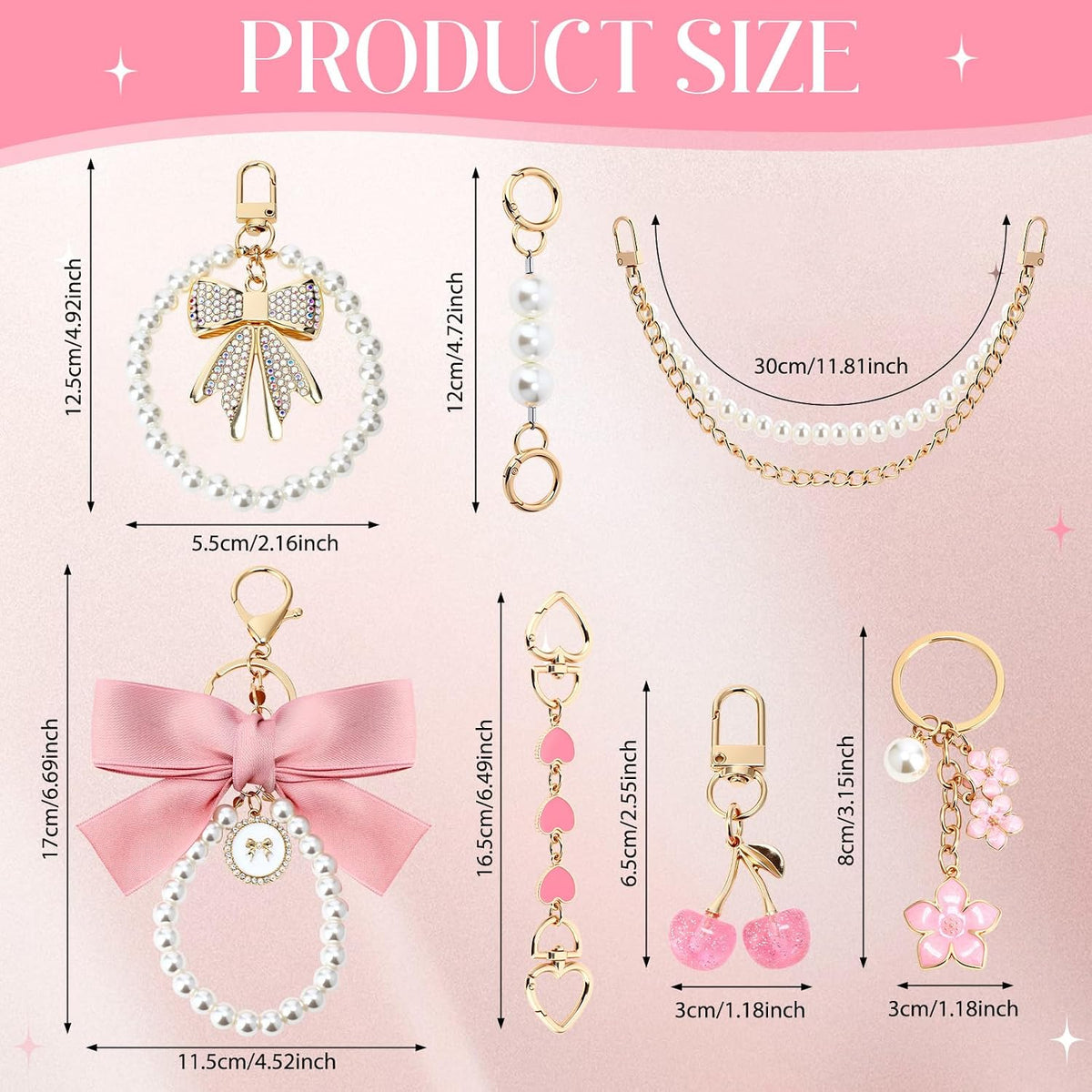 Sylixonae Juego de 7 piezas de accesorios para monedero con extenso...