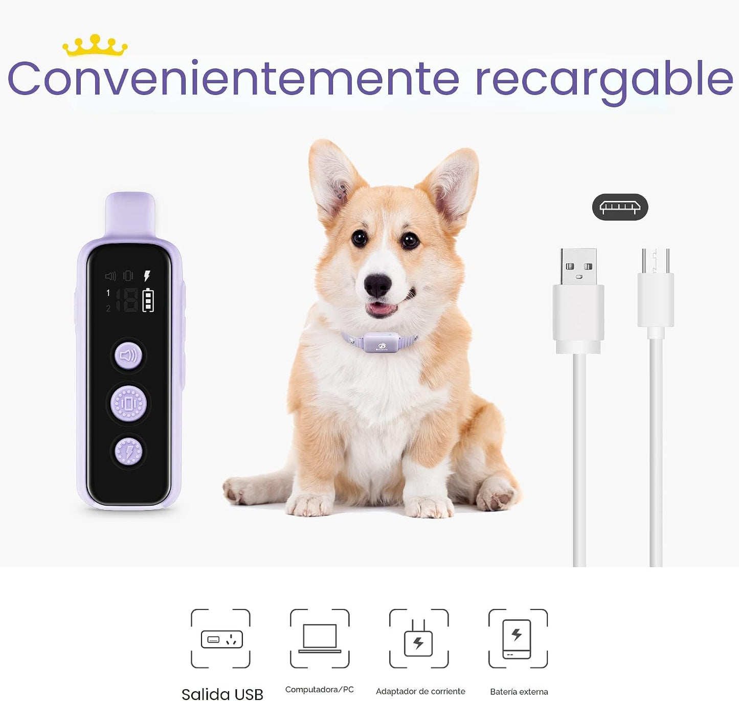 Bousnic Collar de entrenamiento para perros con descarga eléctrica...