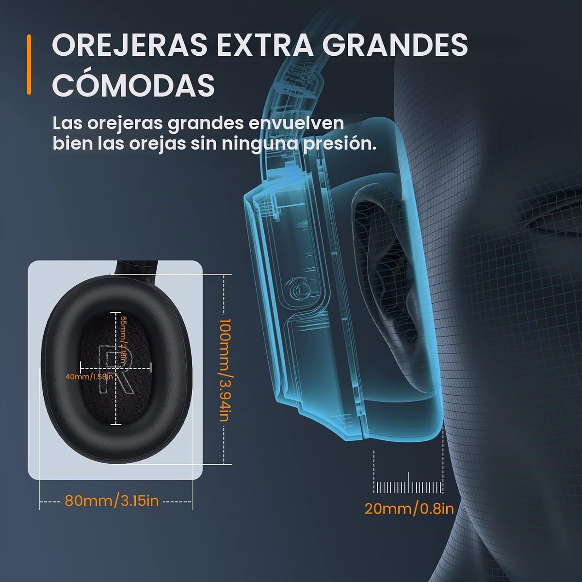 Auriculares Bluetooth para PC, auriculares inalámbricos para comput...