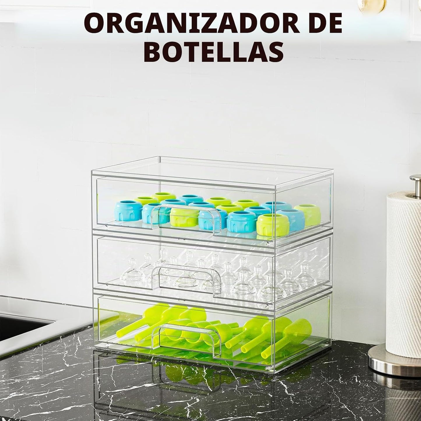 SpaceAid Organizador de Almacenamiento de Botellas para Bebé - Cont...