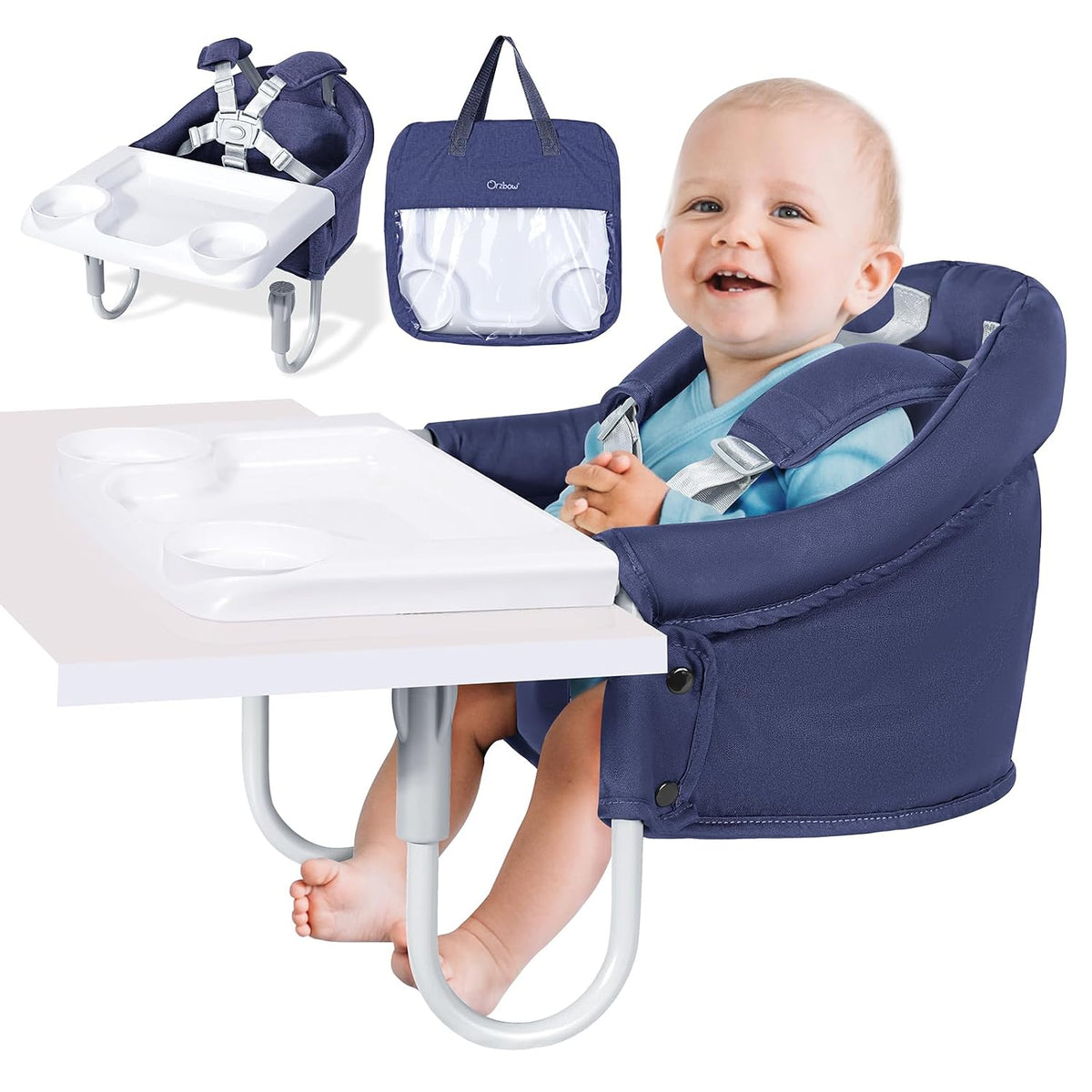 Silla alta con gancho Orzbow para bebés y niños pequeños de 6 a 36...