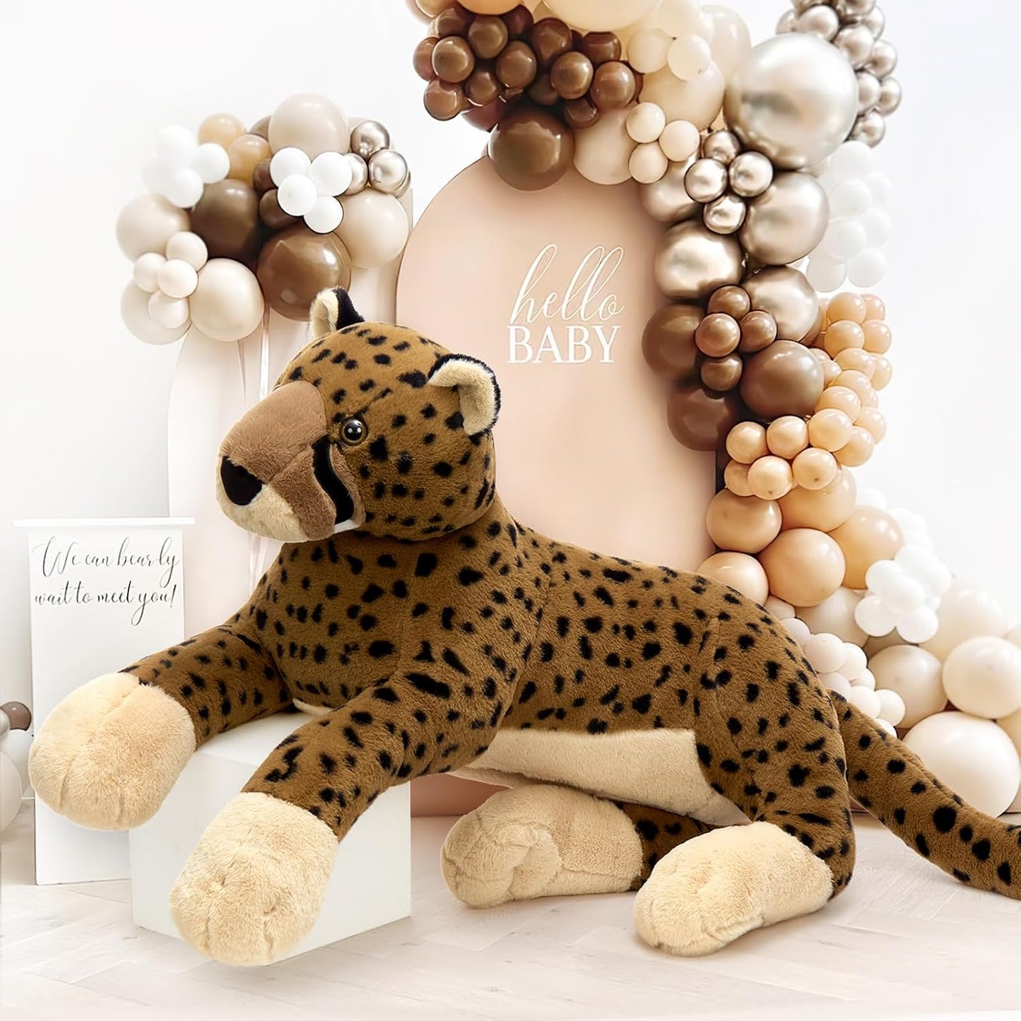 MaoGoLan Animal de peluche grande de guepardo para niño, juguete de...