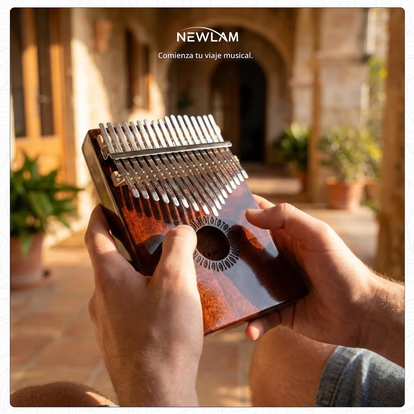 Newlam Kalimba - Piano de pulgar de 17 teclas, regalo musical para...