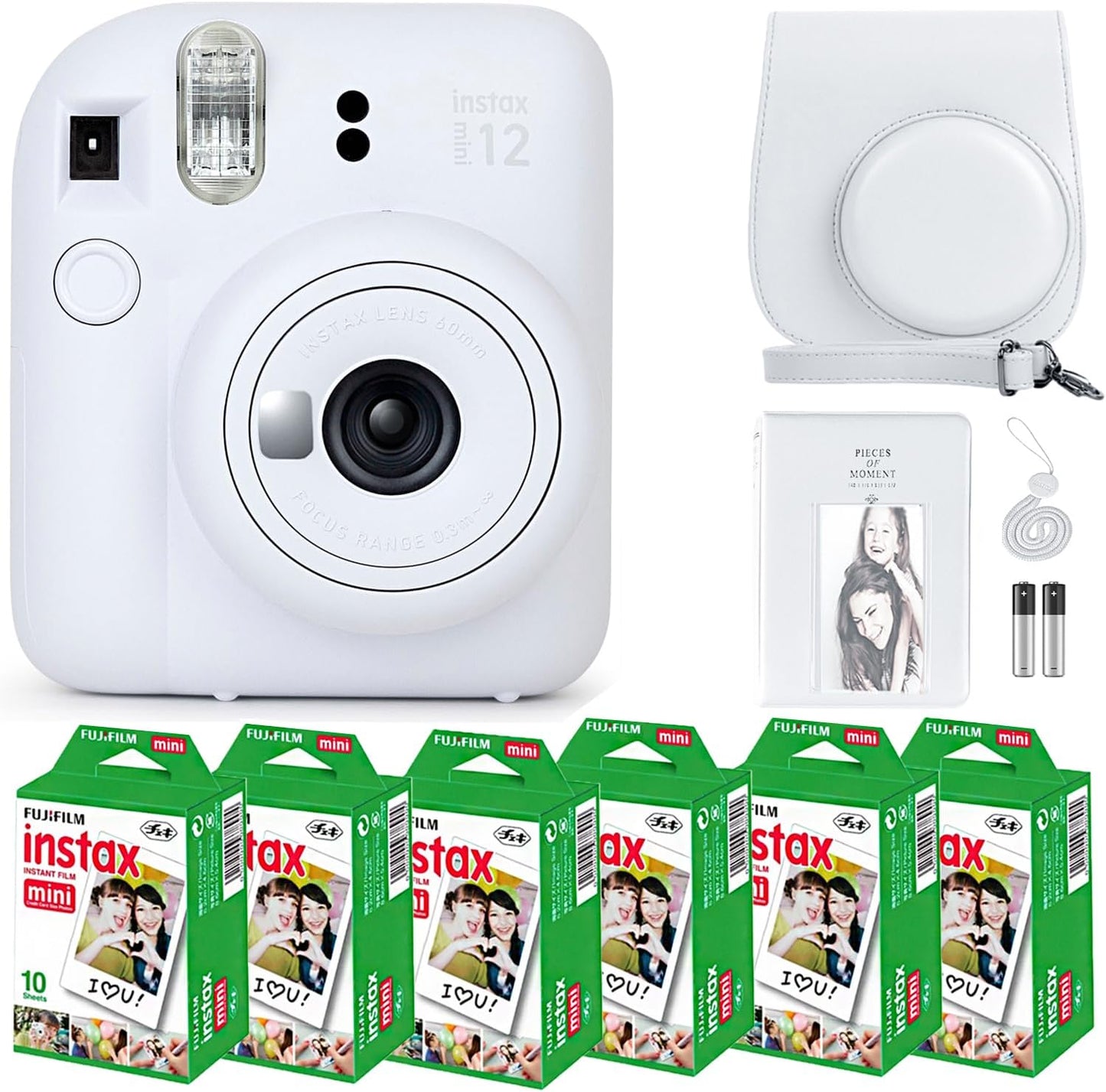 Cámara instantánea Fujifilm Instax Mini 12 en color blanco arcilla...