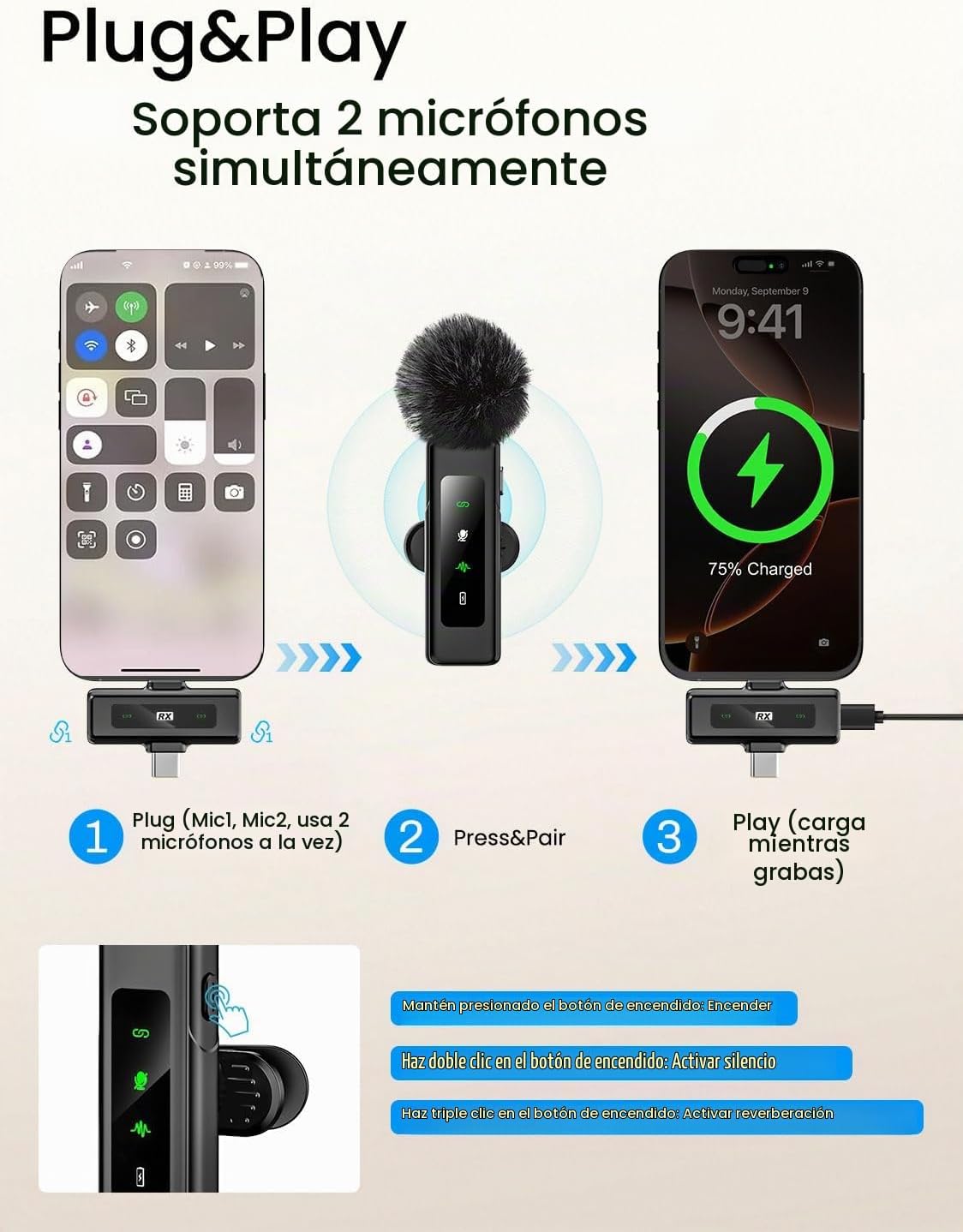 USKEYVISION Kit de vlogging con control remoto, kit de inicio de Yo...