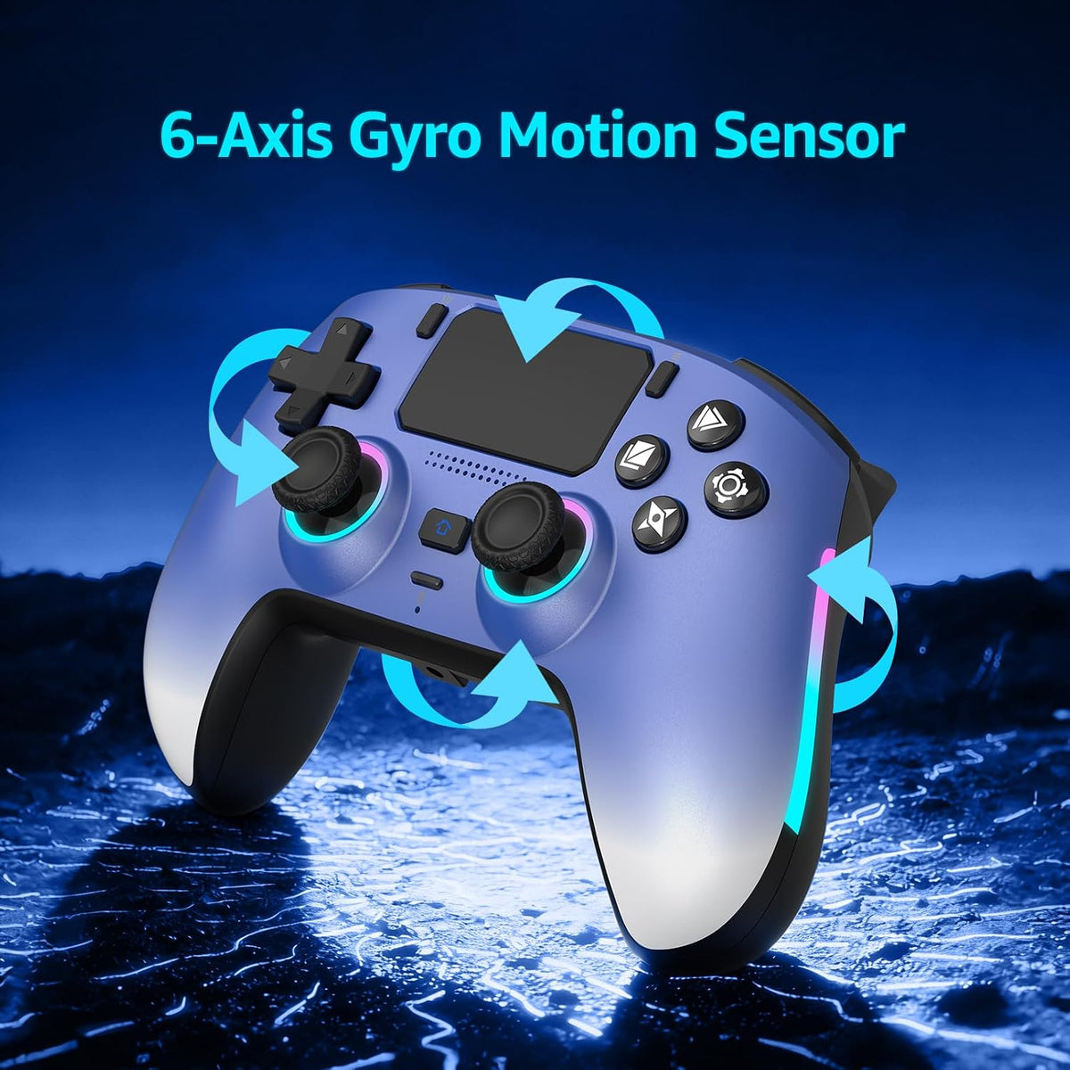 Controlador inalámbrico IWGAME para PS-5\/PC, micrófono incorporado...