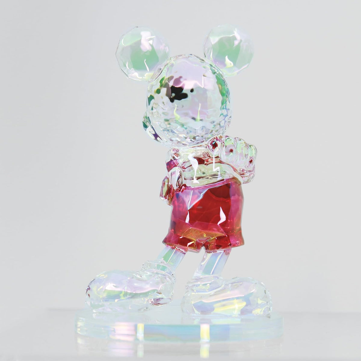 Enesco FACETS - Figura iridiscente de Mickey Mouse de pie con brazo...