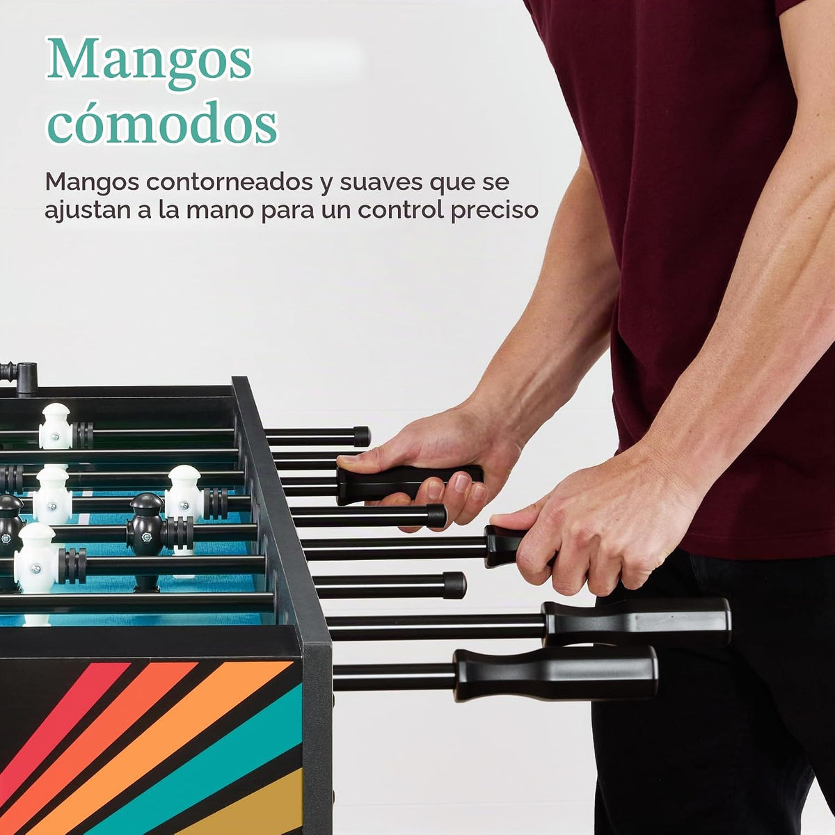 Best Choice Products Mesa de Futbolín Reglamentaria de Tamaño Compl...