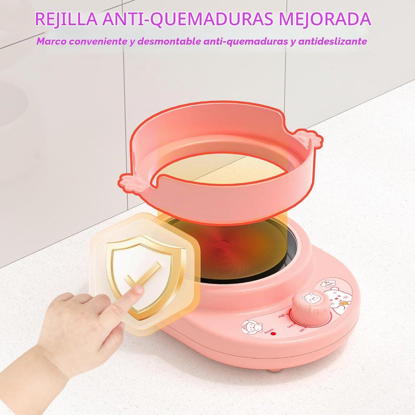 Gotoofun Juego de cocina para niños real para mini cocina, juego de...