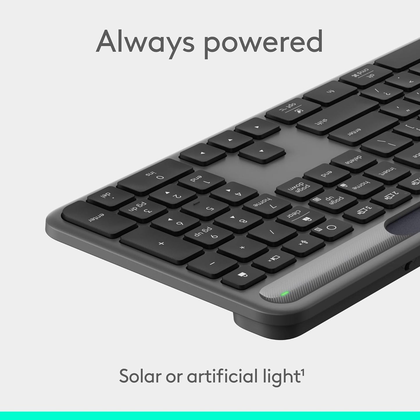 Logitech Signature Slim Solar+ K980 Teclado inalámbrico Bluetooth -...