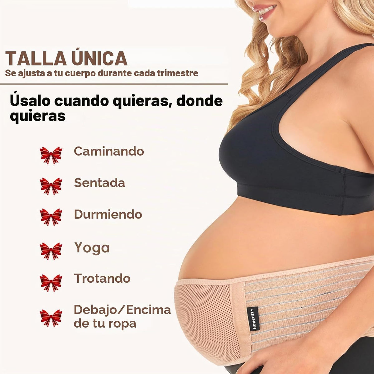 Gepoetry Banda de vientre de maternidad para mujeres embarazadas |...