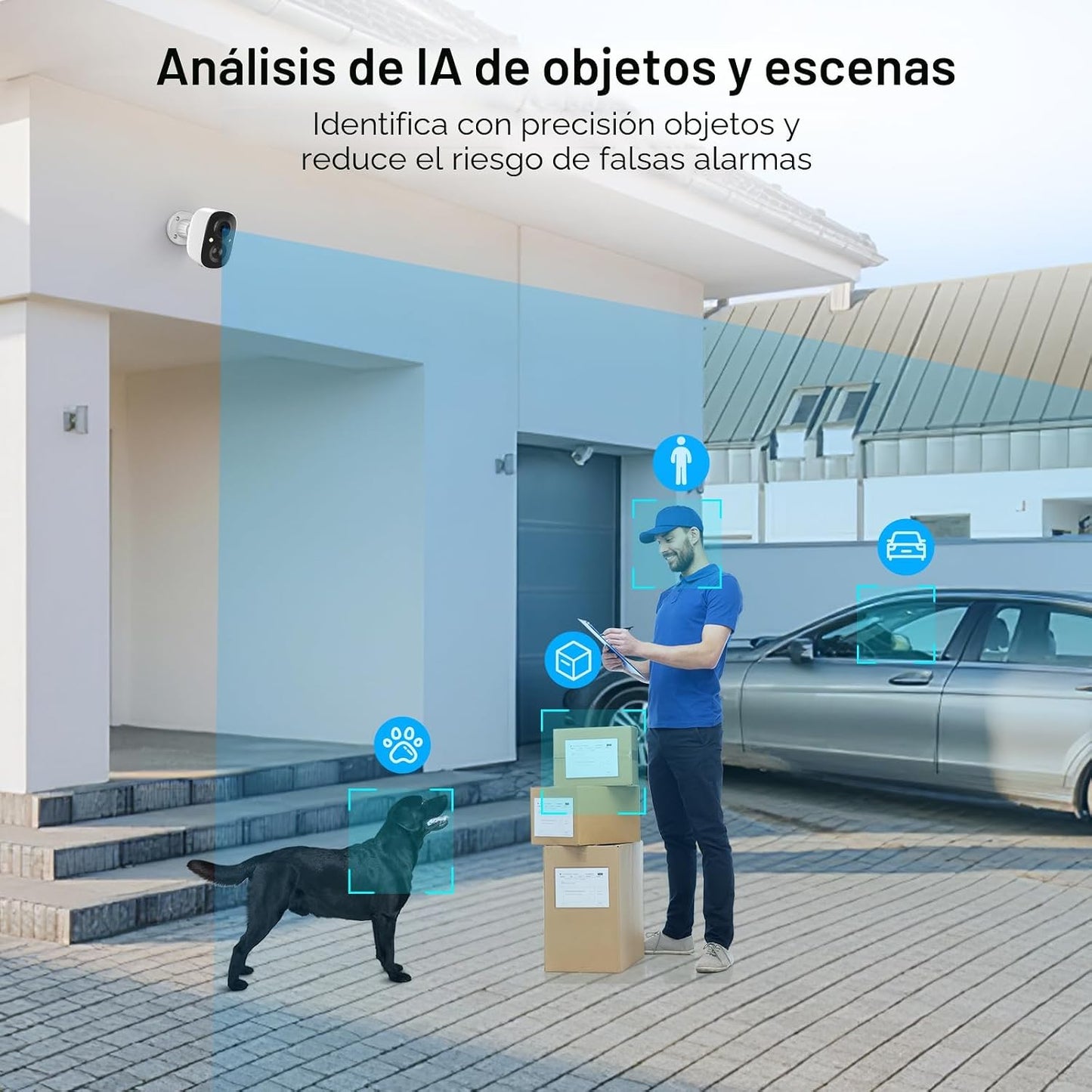 Cámaras de seguridad inalámbricas para exteriores, cámara de seguri...