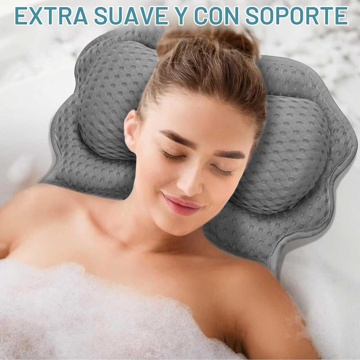 Almohada de baño SetSail, almohadas relajantes para el cuello y la...