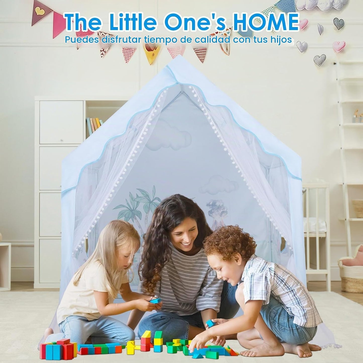 Tienda de campaña para niños y niñas, casa de juegos portátil para...