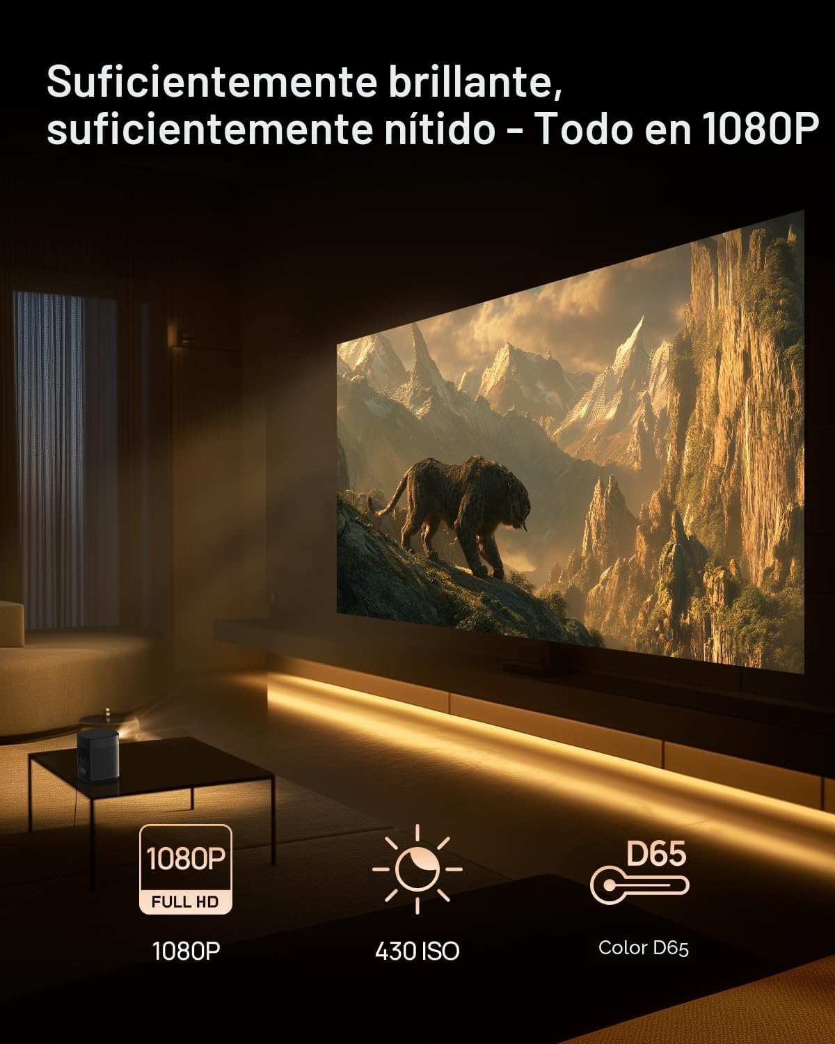 XGIMI Proyector portátil MoGo 2 Pro (nuevo) 1080P, Google TV con Ne...