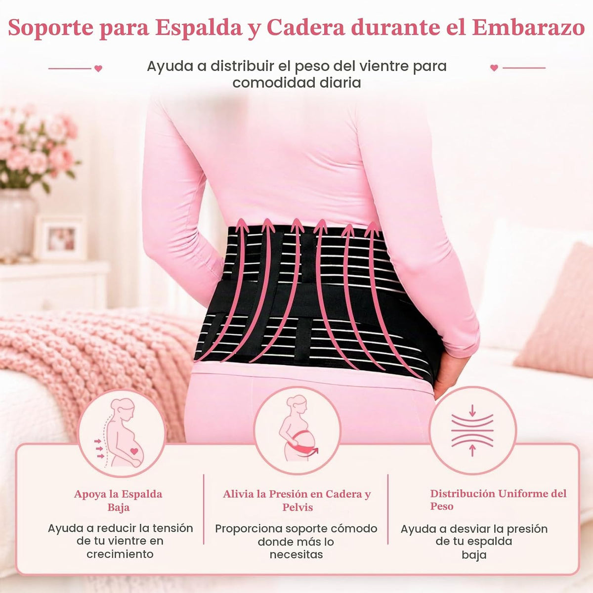 Vive - Banda de apoyo para el vientre de embarazo para mujer, cintu...