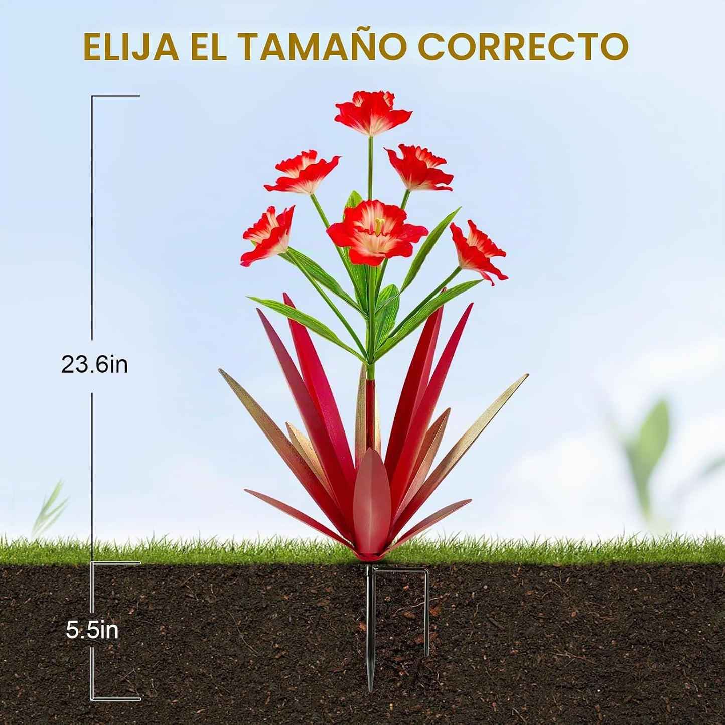 Homight Plantas de Agave de Metal para Decoración al Aire Libre, De...