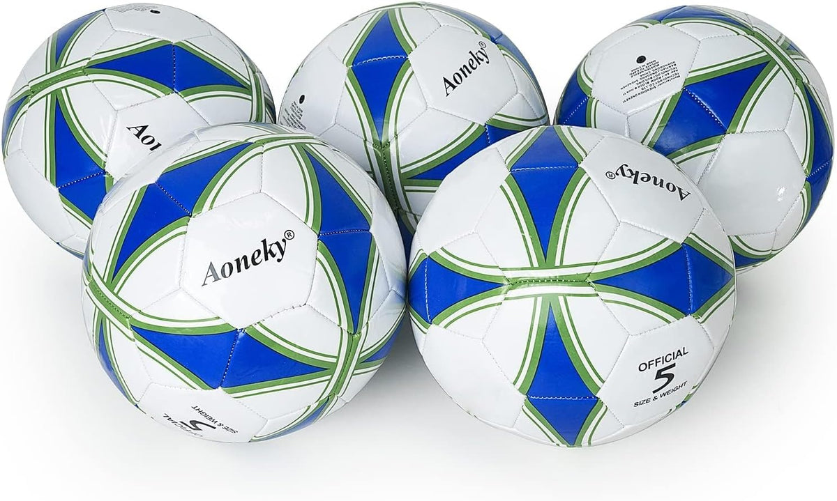 Aoneky Balón de fútbol tradicional de tamaño 5 para adultos, se env...
