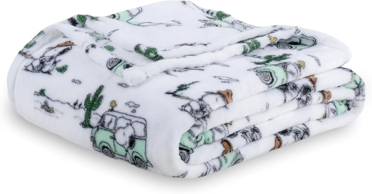 Berkshire Blanket Peanuts® VelvetLoft® - Manta de felpa de Snoopy c...