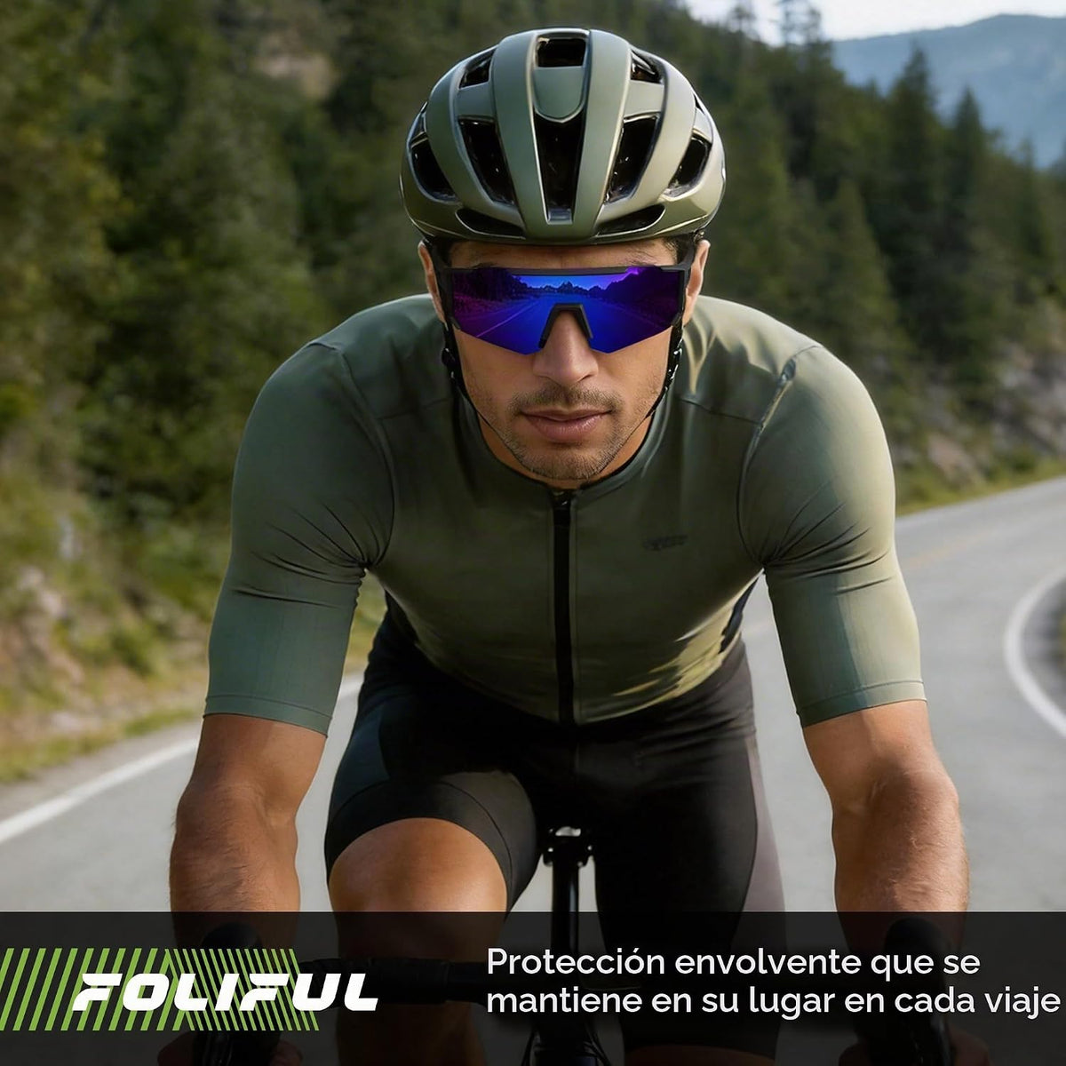 Foliful Gafas de sol deportivas polarizadas para hombres y mujeres...