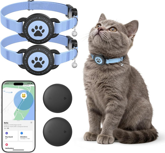 Collar de seguimiento GPS para gatos (iOS y Android), mini rastread...