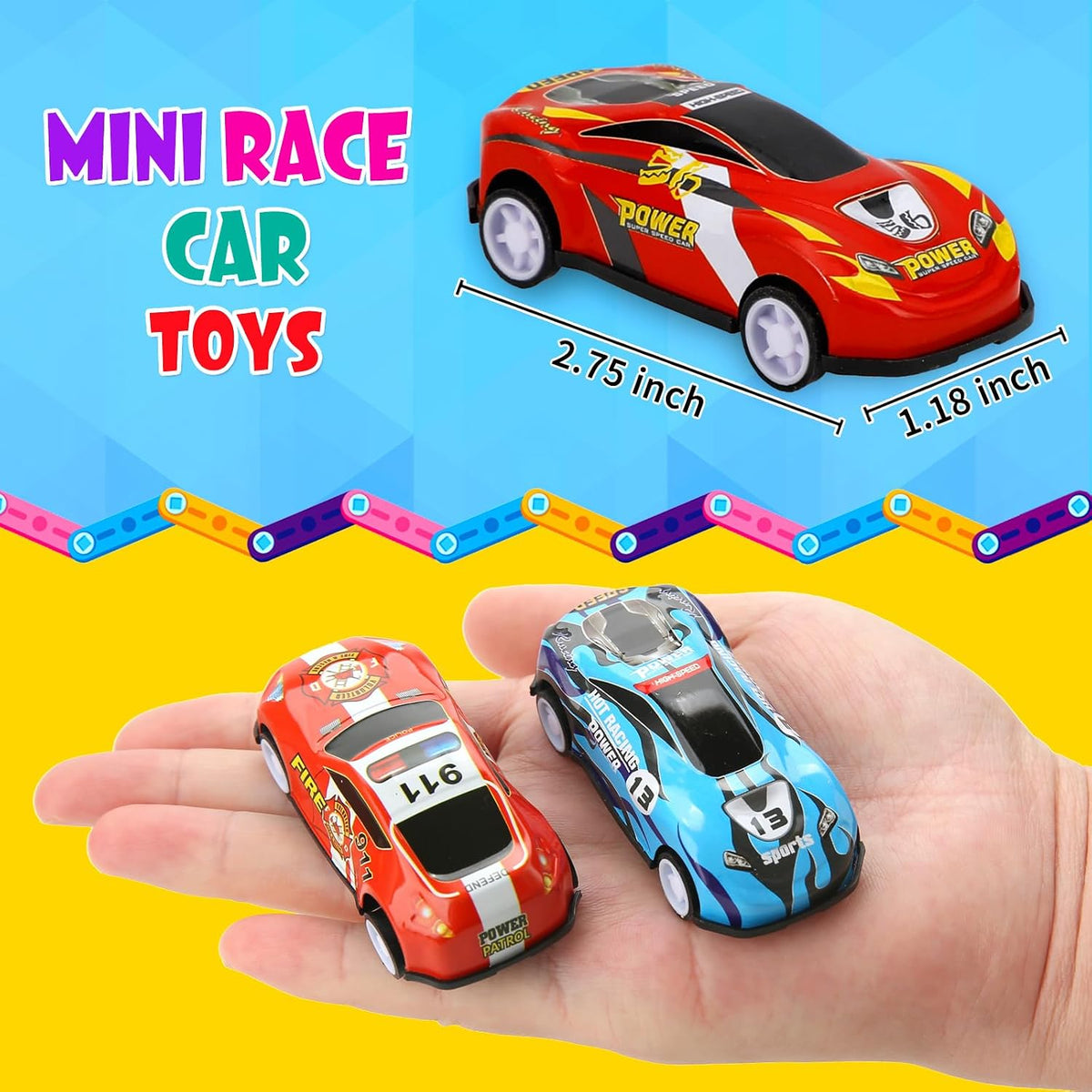 Siwarm 28 piezas de juguetes de autos de retroceso para niños, recu...