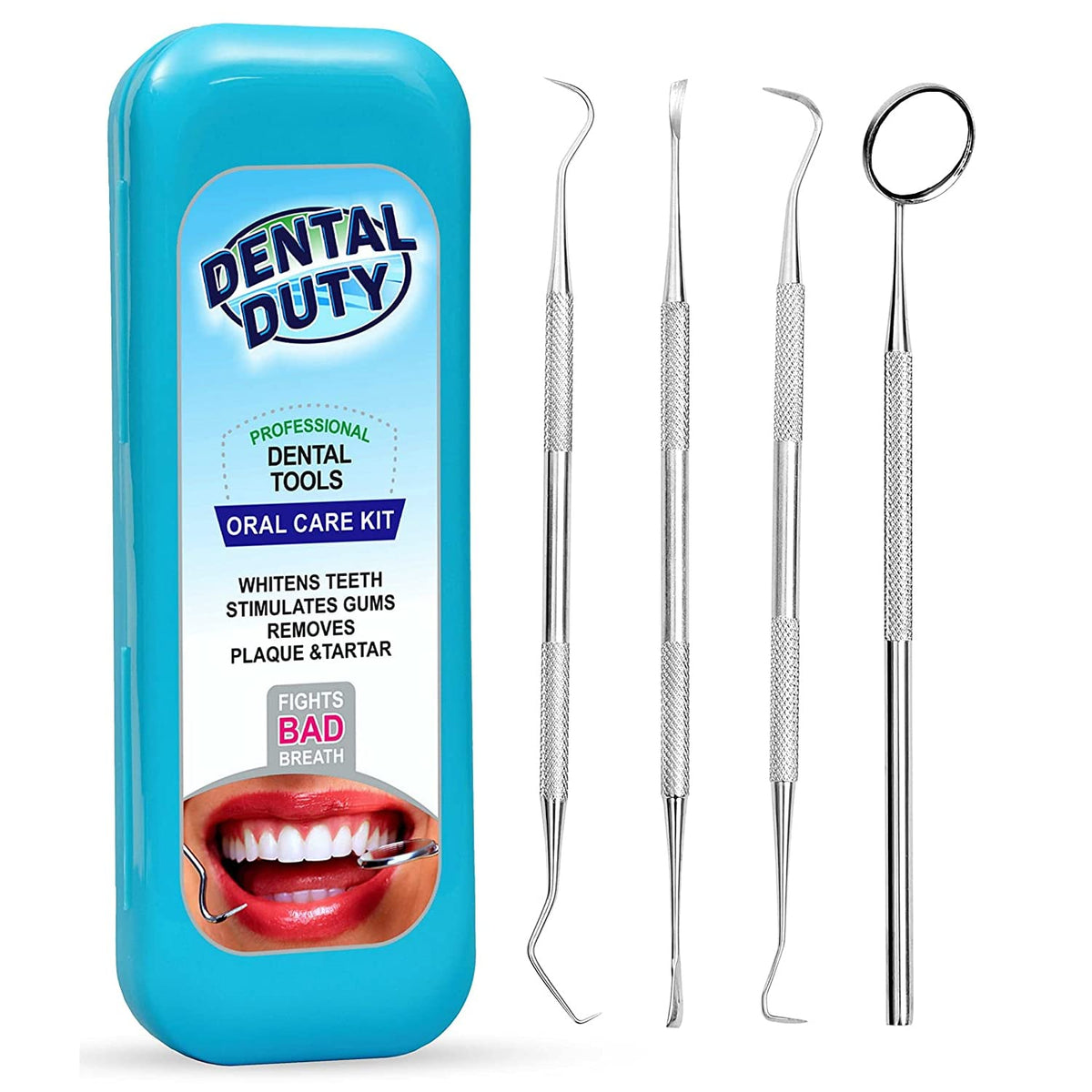 Kit de higiene dental: set de remoción de placa y sarro - raspador...