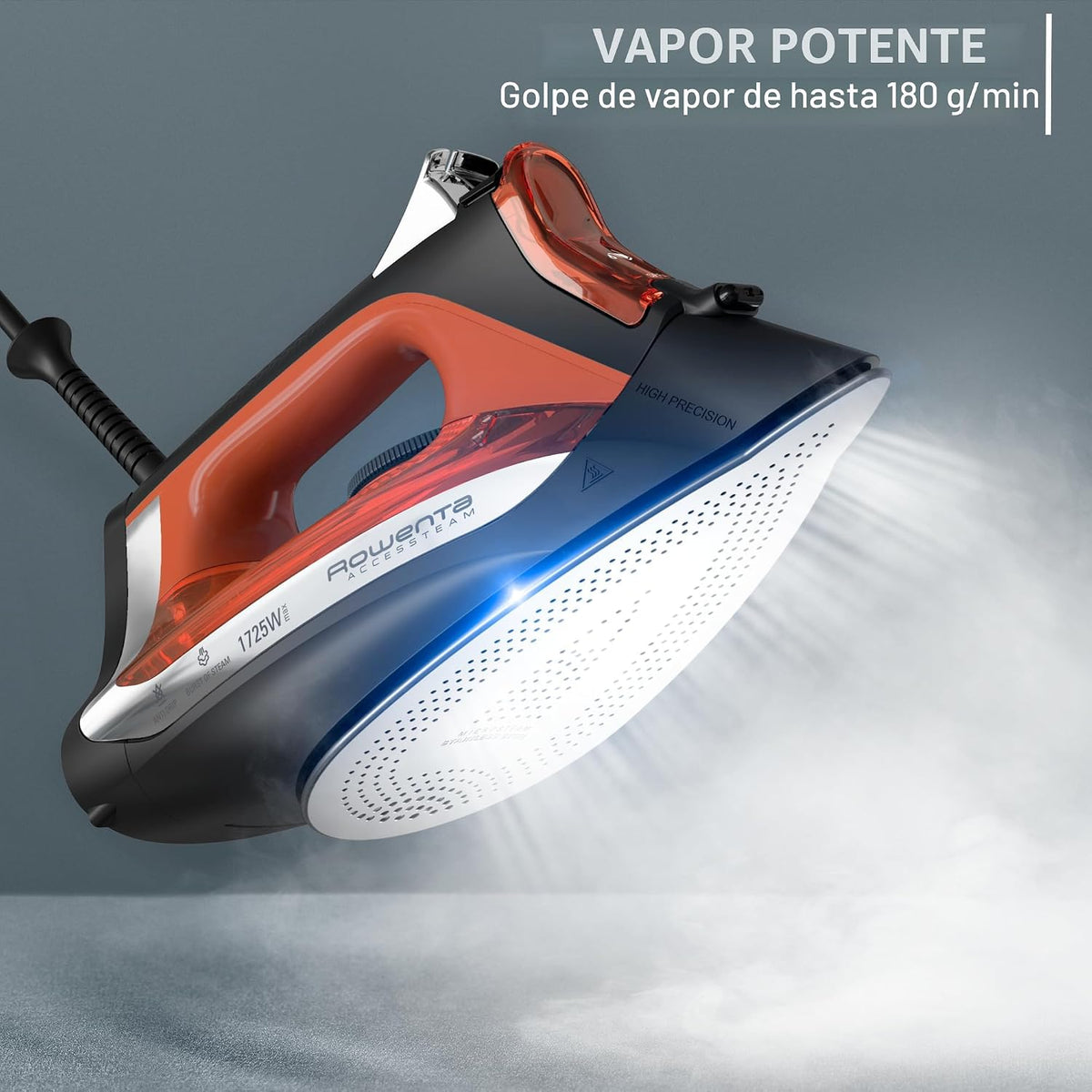 Rowenta Plancha de Vapor para Ropa, Plancha de Vapor con Suela de A...