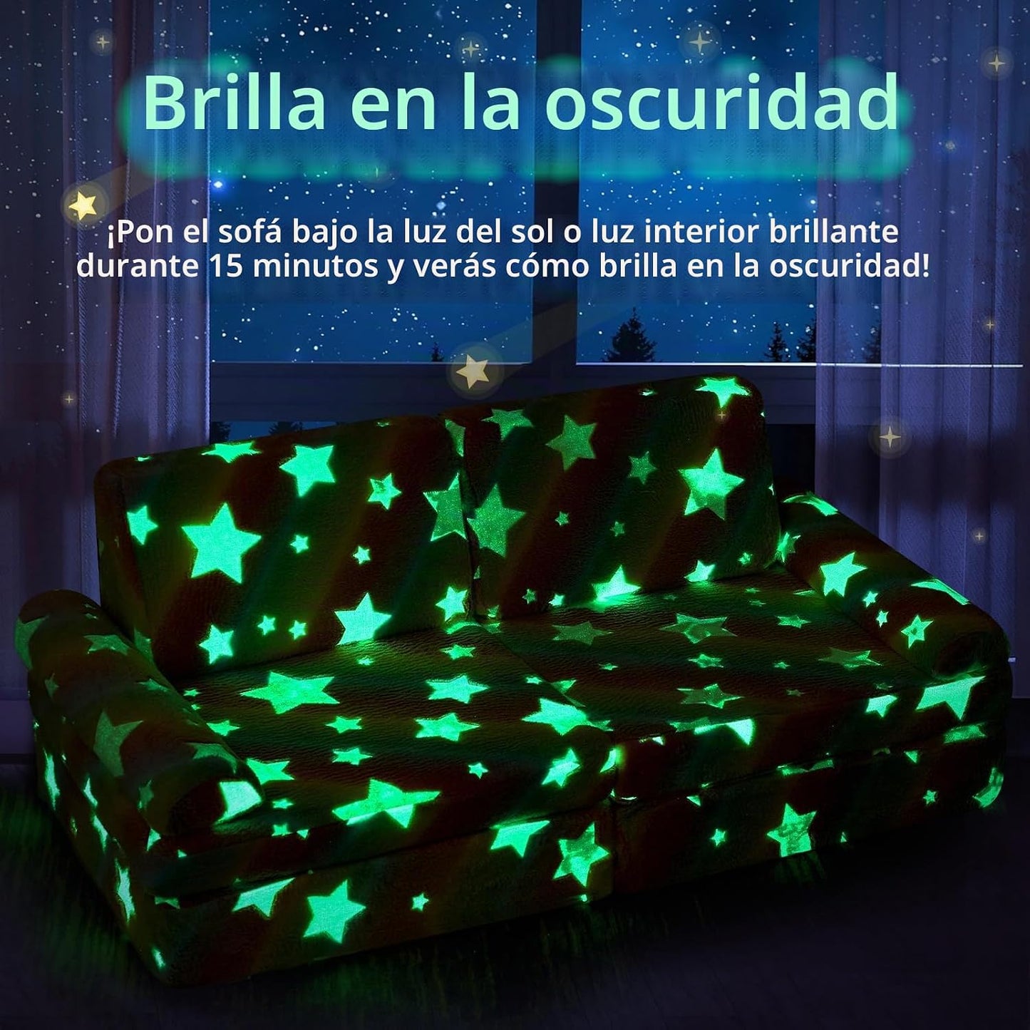 IFNOW Sofá Modular para Niños, Sofá para Niños Pequeños, Sofá Secci...
