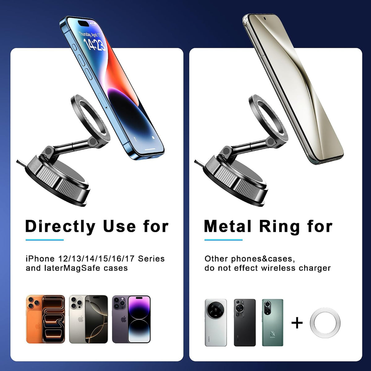 Qifutan Soporte para teléfono MagSafe para automóvil, soporte de te...