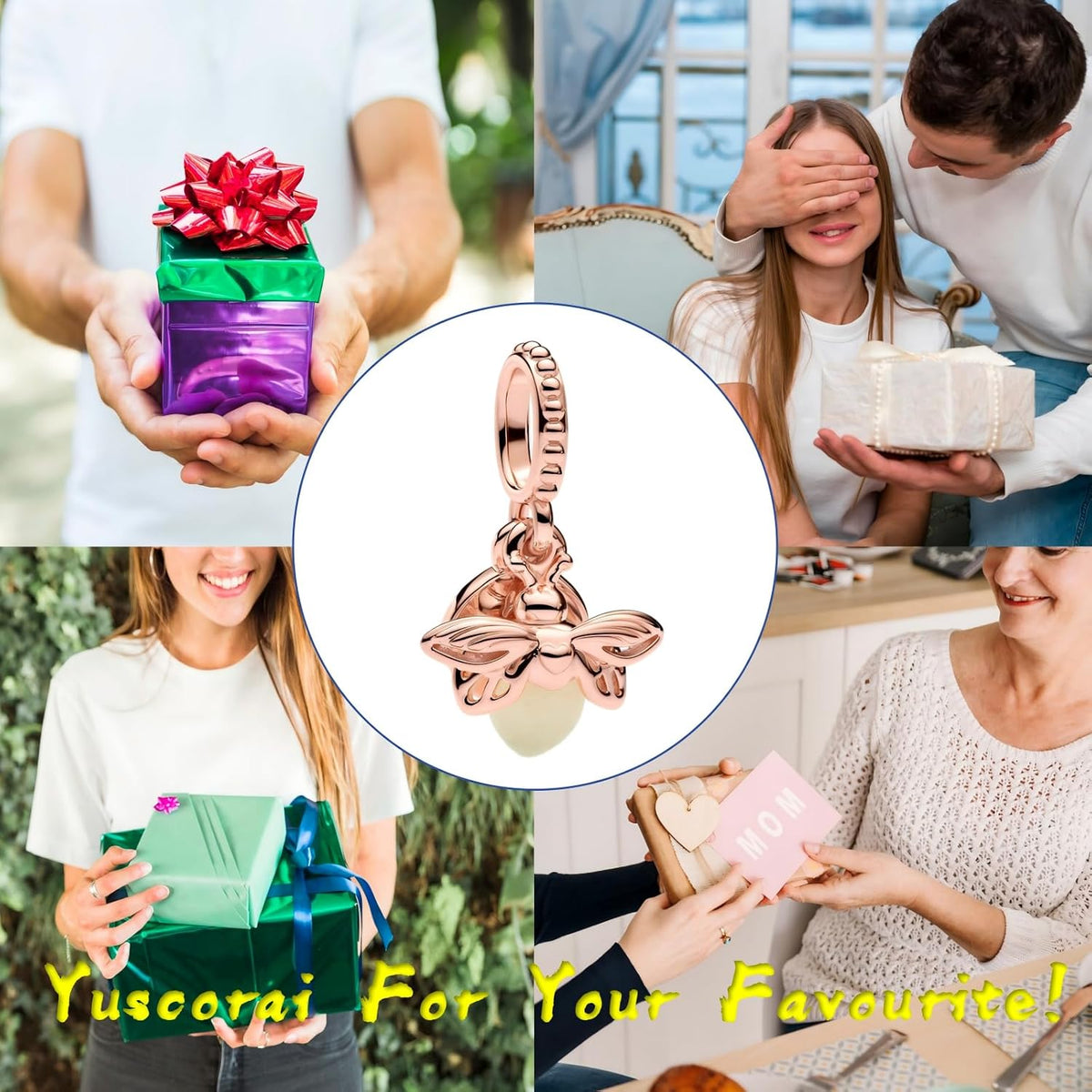 Yuscorai Bonitos dijes de moda para pulseras y collares, para cumpl...