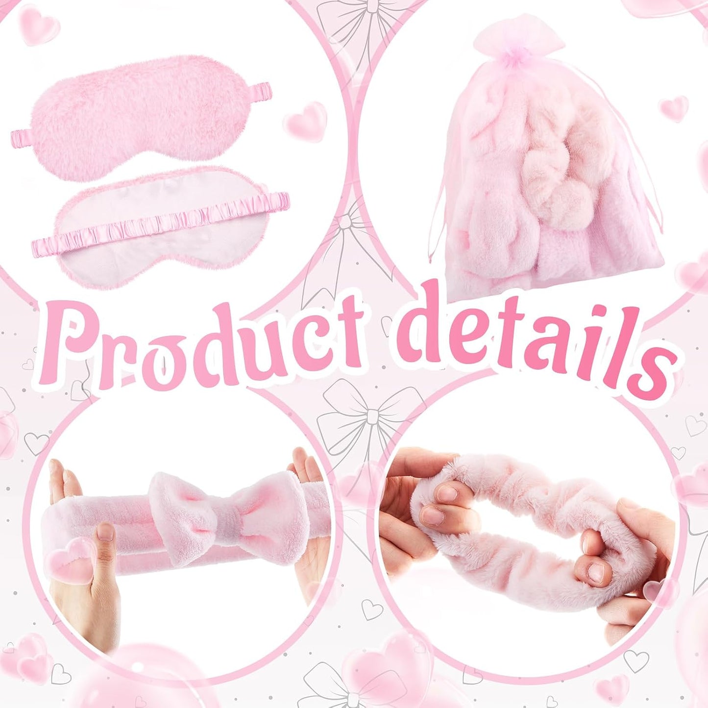 Fanfanwin 36 piezas de suministros para fiesta de pijama para niñas...
