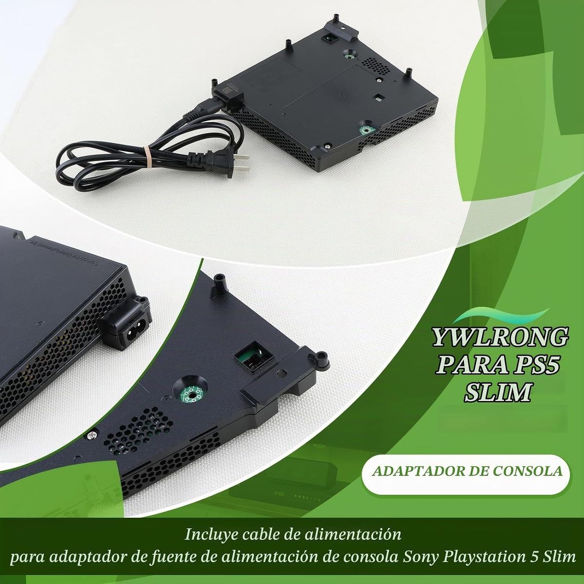 Fuente de alimentación delgada para PS5 para PlayStation 5 PS5 Slim...