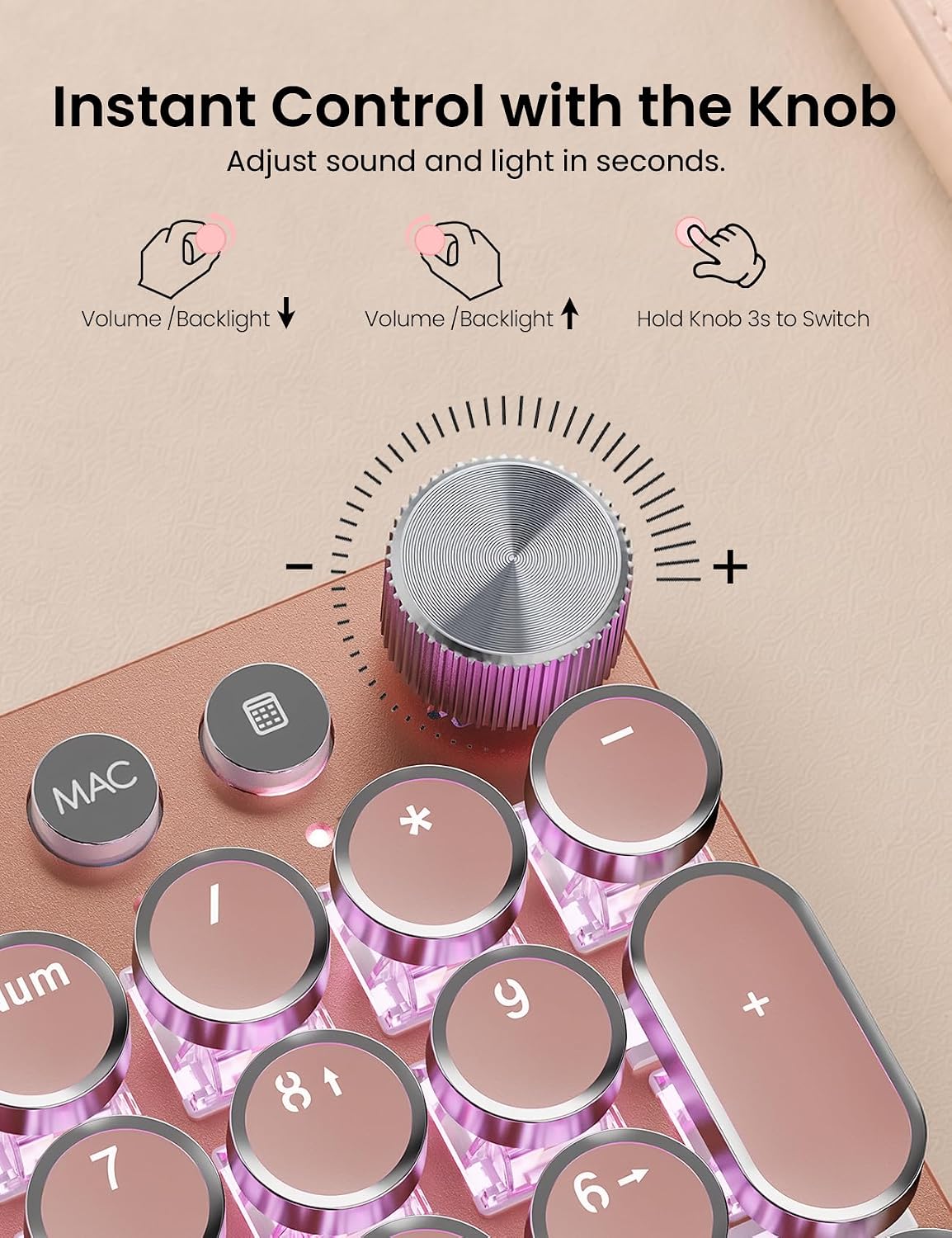 Sablute Combo de teclado mecánico inalámbrico y ratón, retroilumina...