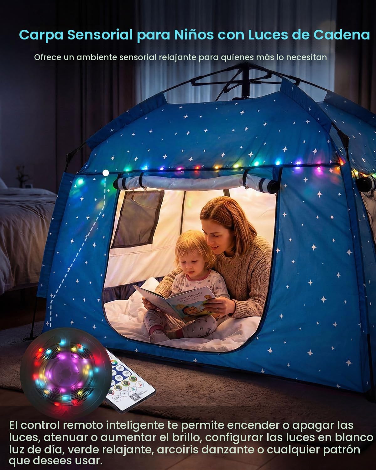 Tienda de campaña para niños, casa de juegos portátil para niños, f...