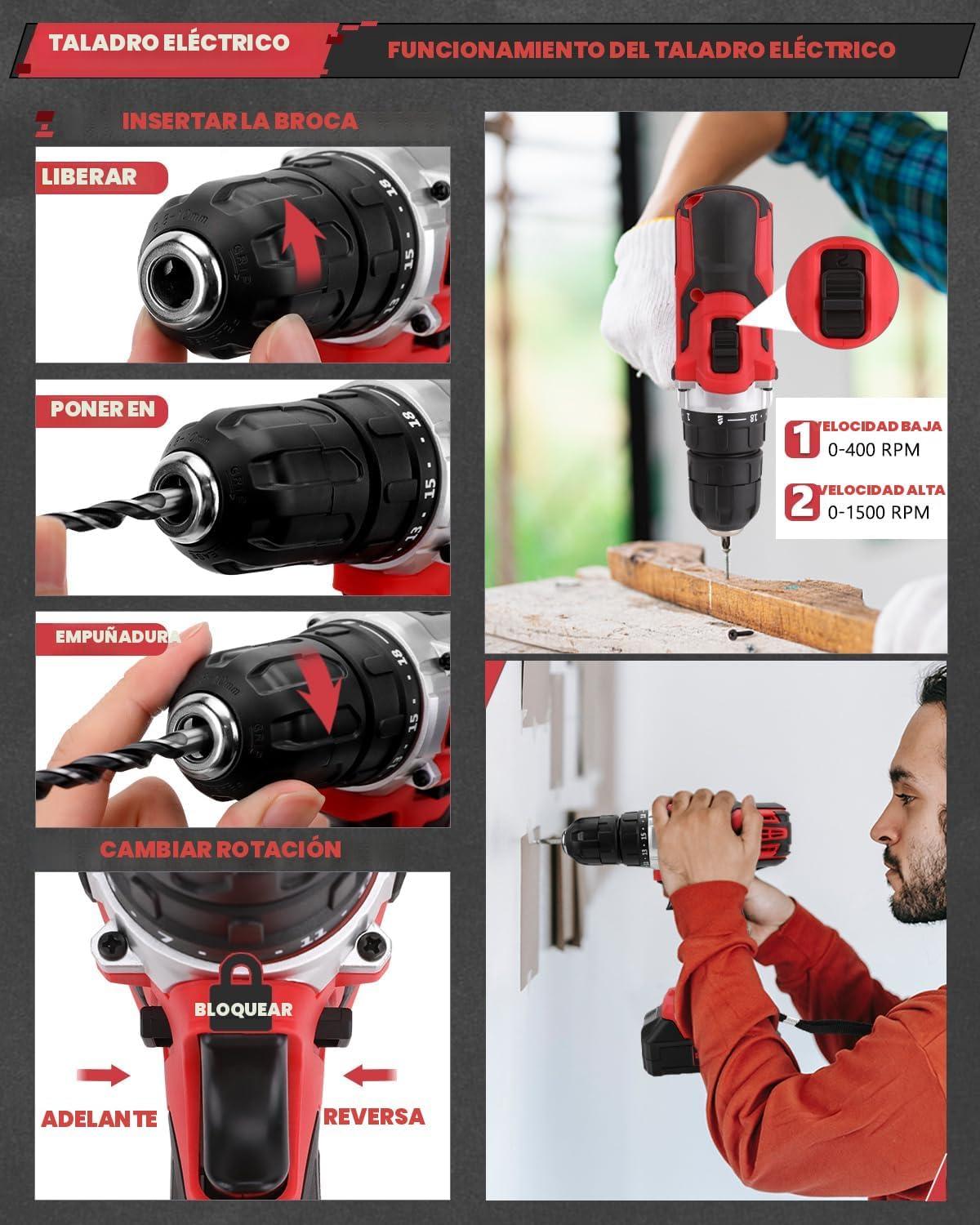 KINGTOOL Kit de herramientas para el hogar, kit de herramientas de...