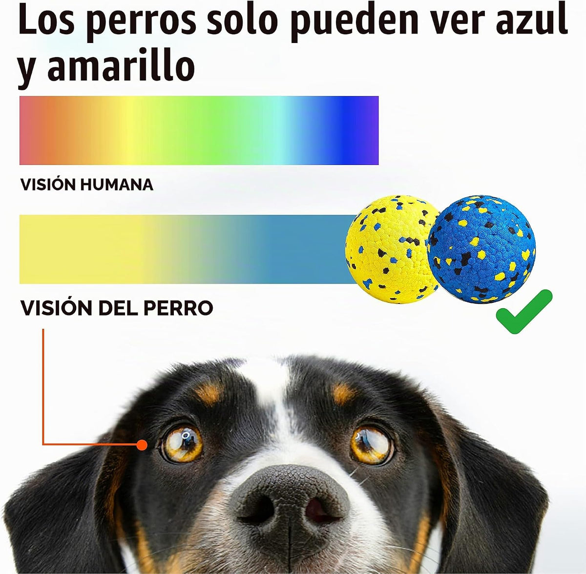 Kimee Pelotas para Perros de 3.9'' Pelotas de Tenis para Ma...