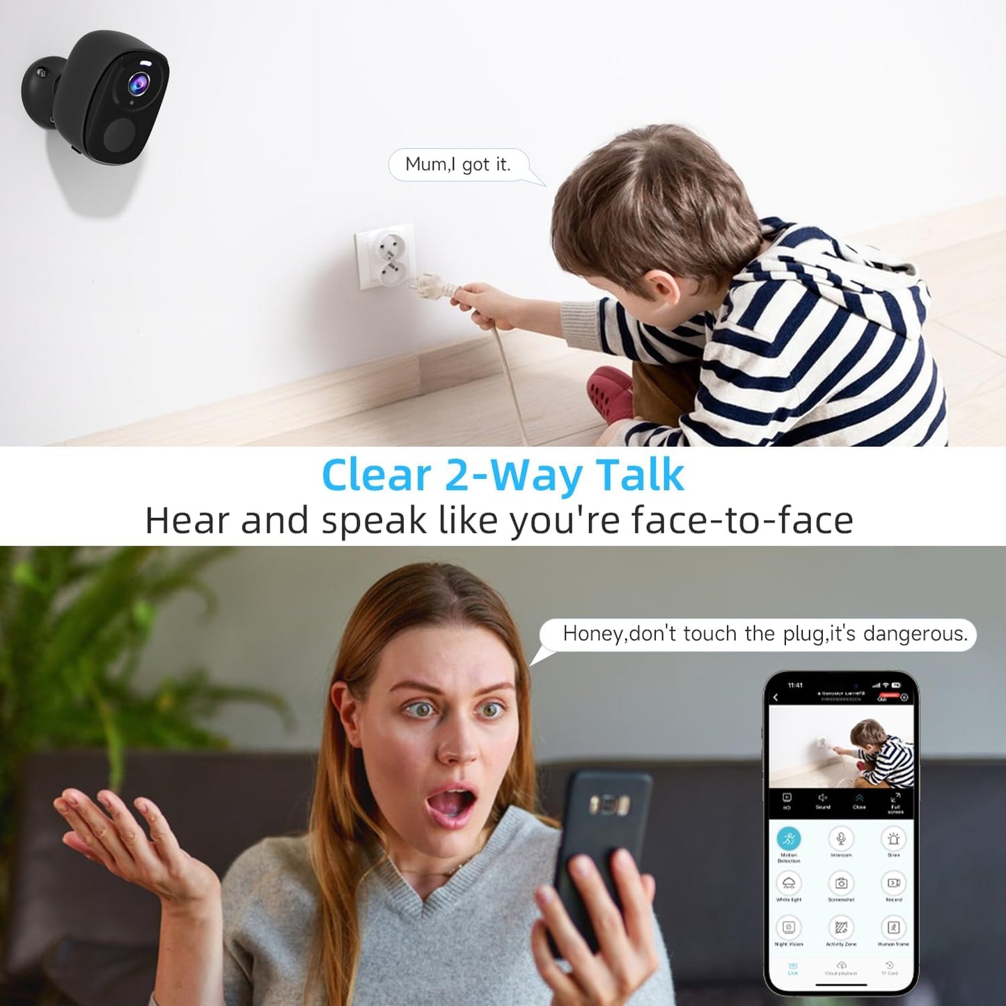 Rraycom Paquete de 4 cámaras de seguridad inalámbricas para exterio...